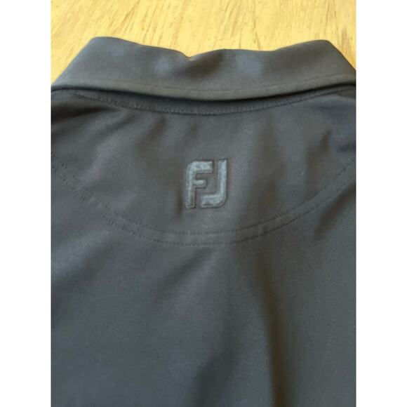 FootJoy GOLF shirt XL FJ Black Polo Men’s X-Large Zebra Striped Collar Casual - Picture 6 of 11